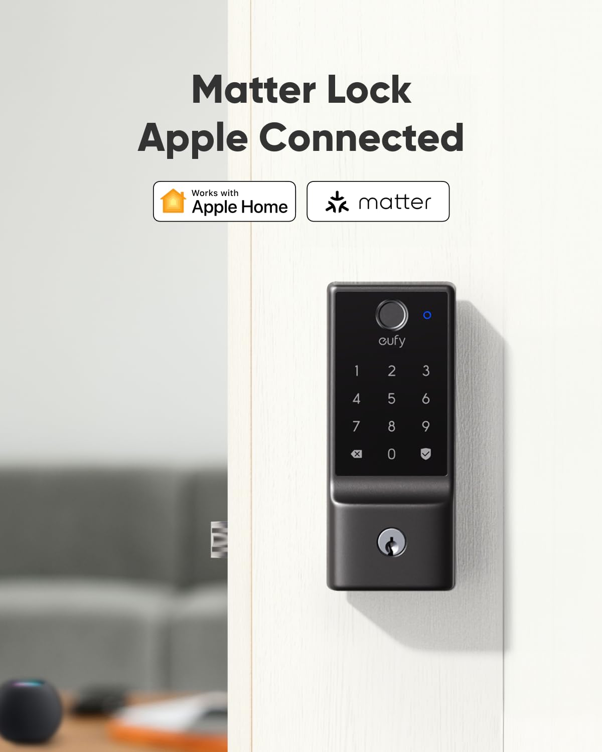 eufy Security Smart Lock E31 – Fingerprint Keyless Entry with Built-in WiFi, Matter & HomeKit