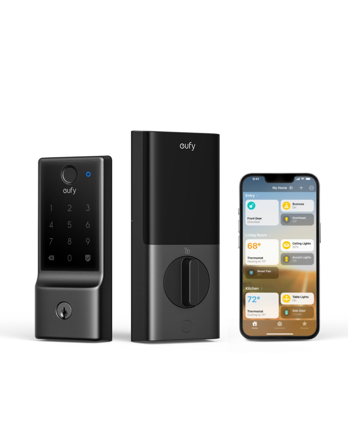 eufy Security Smart Lock E31 – Fingerprint Keyless Entry with Built-in WiFi, Matter & HomeKit