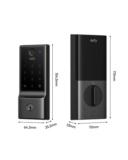 eufy Security Smart Lock E31 – Fingerprint Keyless Entry with Built-in WiFi, Matter & HomeKit