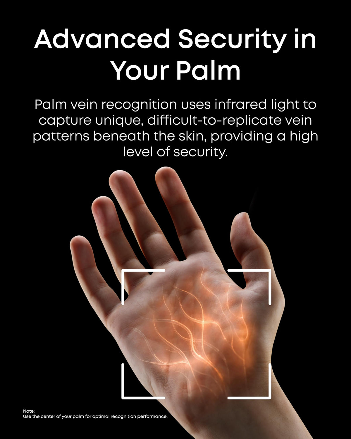 eufy Security Smart Lock E34 – Palm Vein Recognition, Keyless Front Door Lock, Wi‑Fi, IP65