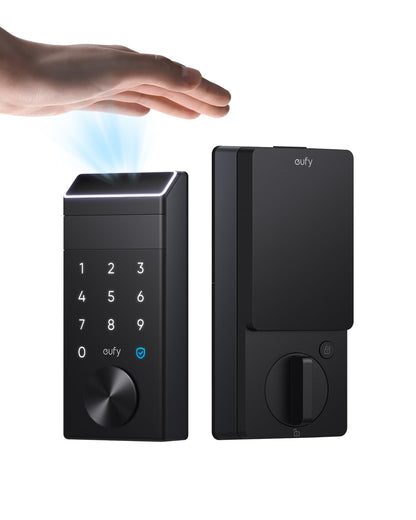 eufy Security Smart Lock E34 – Palm Vein Recognition, Keyless Front Door Lock, Wi‑Fi, IP65