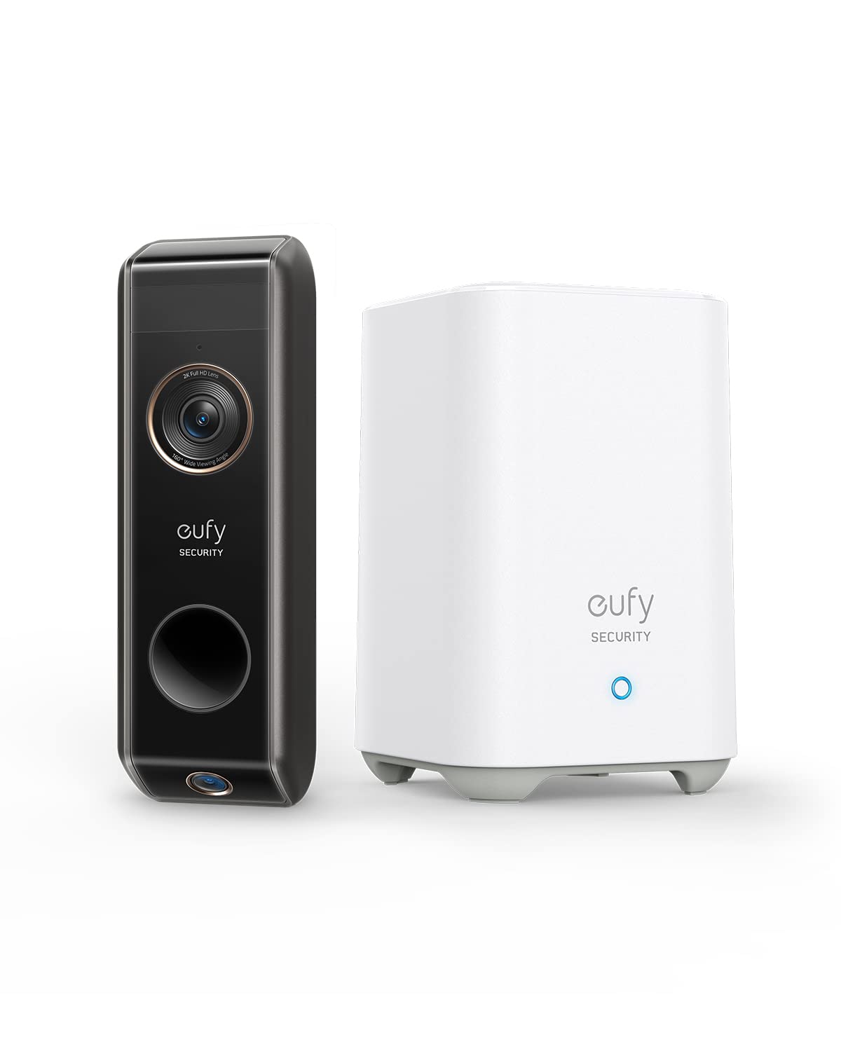 eufy Security Video Doorbell Dual Camera - 2K HDR, Wireless Battery, HomeBase, No Monthly Fee
