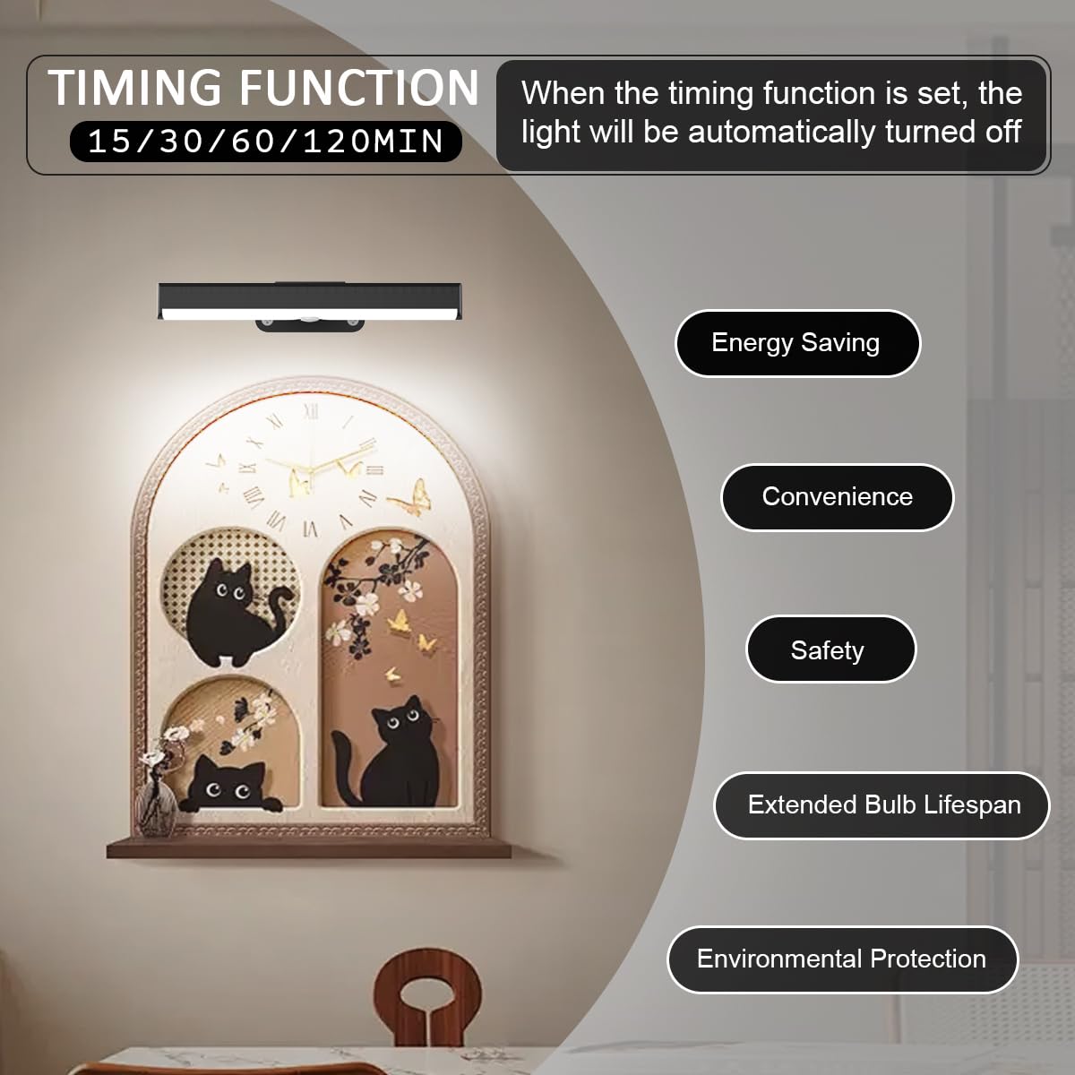EUIOKUN 2-Pack Battery Powered Picture Light – Wireless Remote, Dimmable Wall Lights for Paintings
