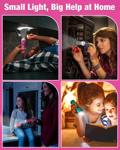EverBrite 3-Pack Small Flashlight | Compact LED with 3 Modes IP54 Water-Resistant 3 AAA Included