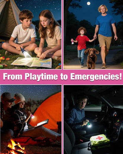 EverBrite 3-Pack Small Flashlight | Compact LED with 3 Modes IP54 Water-Resistant 3 AAA Included
