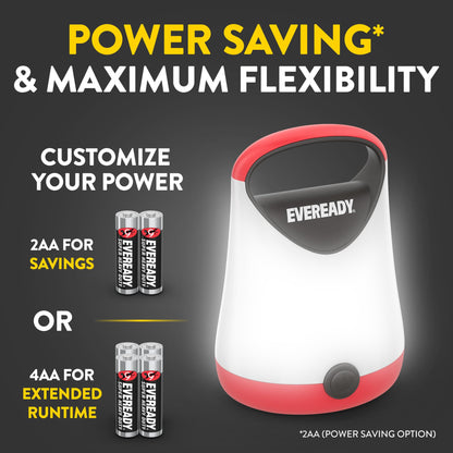 Eveready LED Camping Lantern X-250 (2-Pack) – GPAL411 Compact Lanterns, IPX4, 100-Hour Run-time