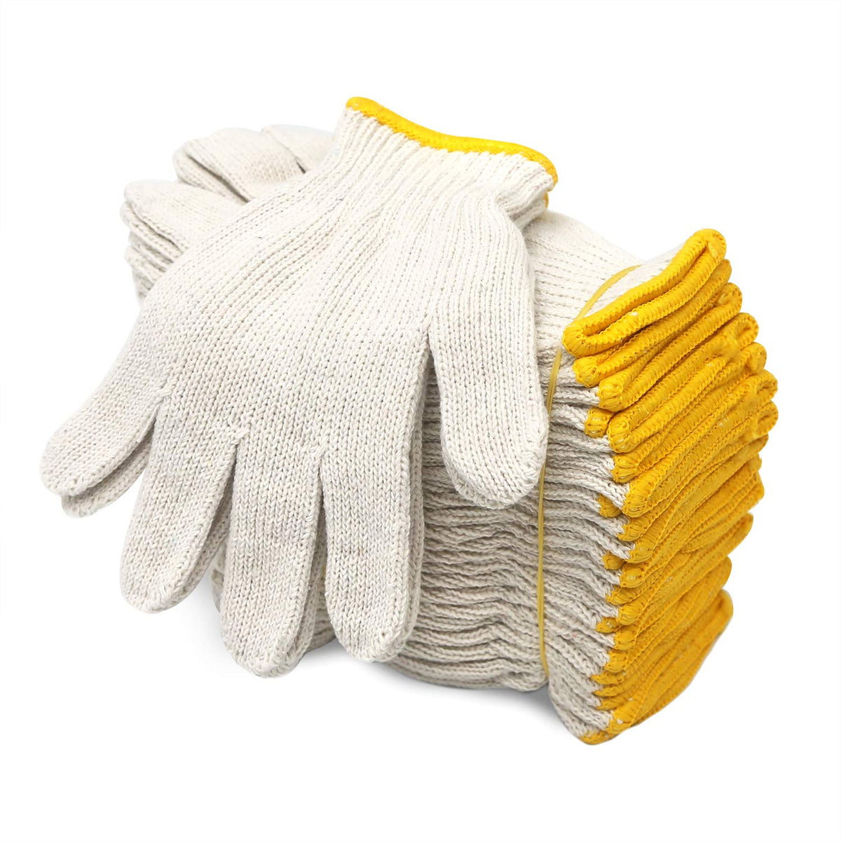 Evridwear Cotton Polyester Knit Shell Work Gloves – 12 Pairs, Small