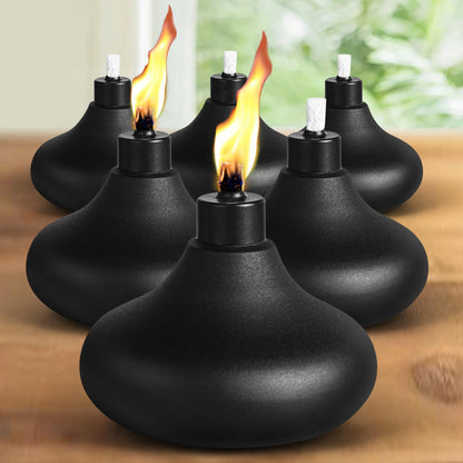 FAN-Torches 4 Pack Table Top Torches – 24.5 oz Citronella Outdoor Lanterns
