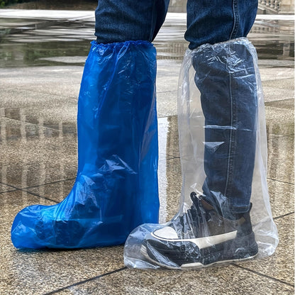 Fancystyle Disposable Boot Covers 19in Tall | Extra Large, Clear, Water & Skid Resistant (80 ct)
