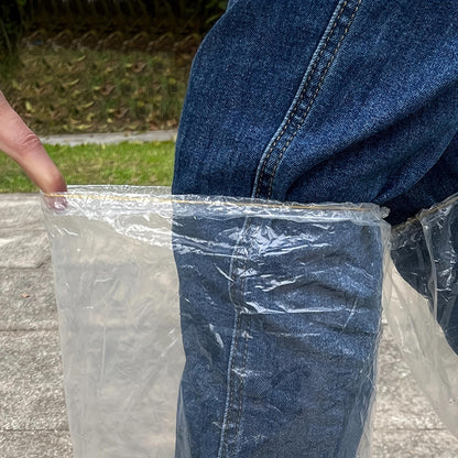 Fancystyle Disposable Boot Covers 19in Tall | Extra Large, Clear, Water & Skid Resistant (80 ct)