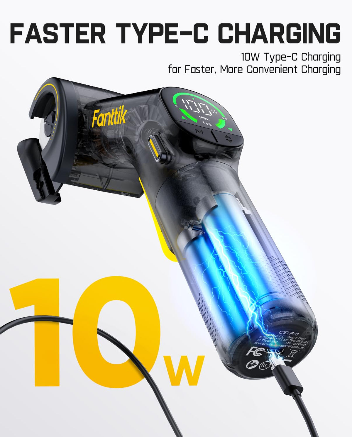 Fanttik C10 Pro BowGuide Electric Cardboard Cutter – Cordless Scissors with LED Display