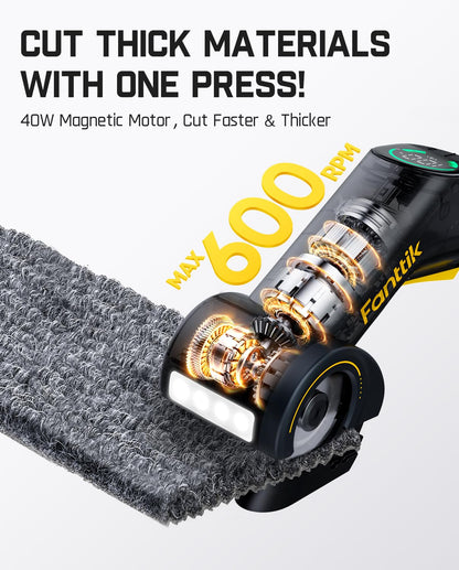 Fanttik C10 Pro BowGuide Electric Cardboard Cutter – Cordless Scissors with LED Display
