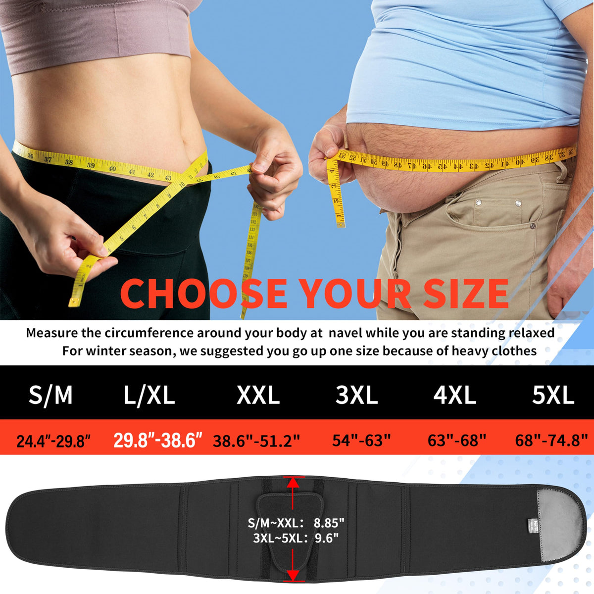 FEATOL Back Brace – Adjustable Lumbar Support Belt for Back Pain, Sciatica, Scoliosis