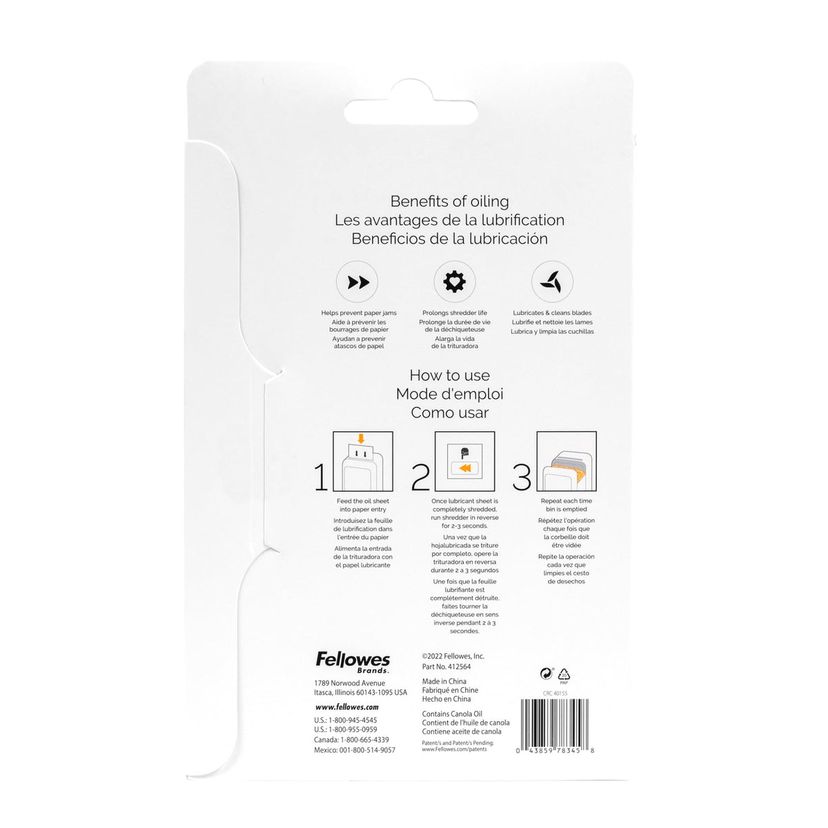 Fellowes Powershred Performance Lubricant Sheets – 10 Pack for Cross-Cut & Micro-Cut Shredders