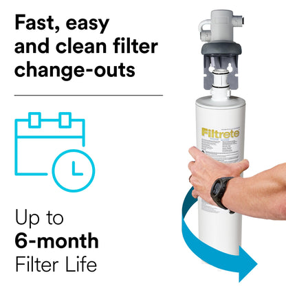 Filtrete Maximum Under Sink Quick Change Filter 3US-MAX-F01 | 1,500 Gallons