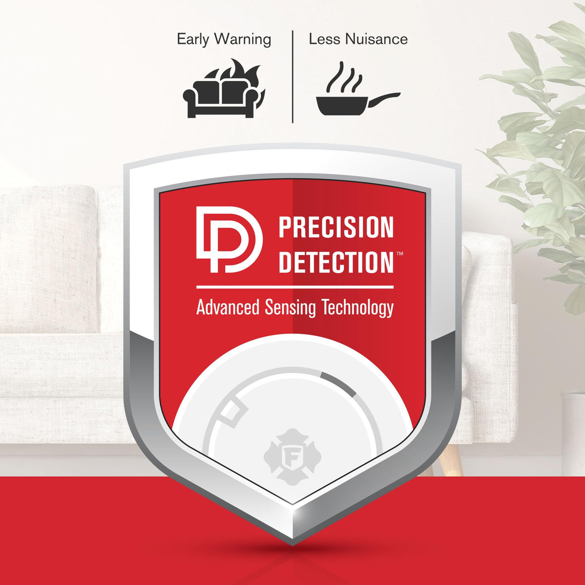 First Alert SM300-AC Interconnect Hardwire Dual Sensor Smoke Alarm – 6-Pack with Battery Backup
