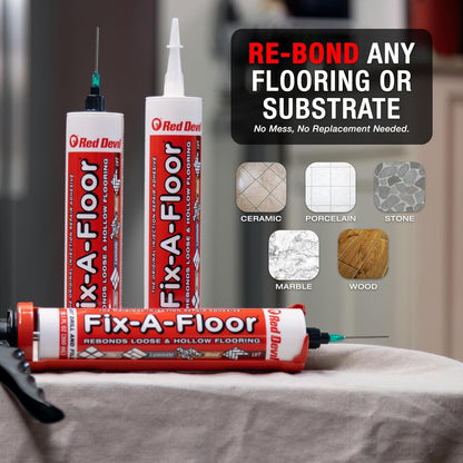 Fix-A-Floor Original Tile Repair Adhesive – Loose Tile Bonding Kit (Pack of 2)