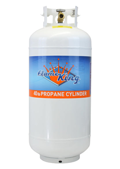 Flame King YSN401 40 Lb Steel Propane Tank with OPD – Overflow Protection, DOT Certified