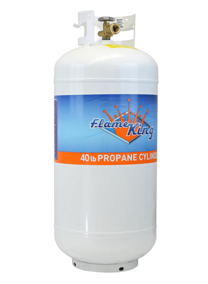 Flame King YSN401 40 Lb Steel Propane Tank with OPD – Overflow Protection, DOT Certified