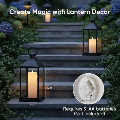 Flamelessman 4x10 Large Outdoor Flameless Candles – 2-Pack, Waterproof, Remote & Timer