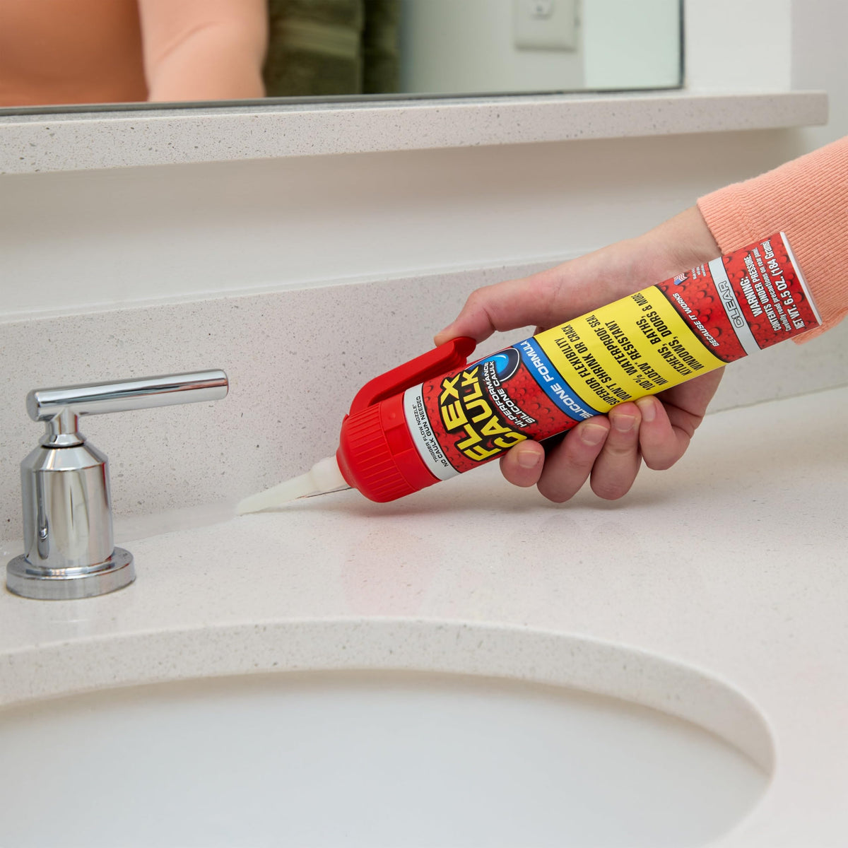 Flex Caulk – Silicone Sealant, Waterproof & Weatherproof, 6.5 oz, 1-Pack | Flex Seal