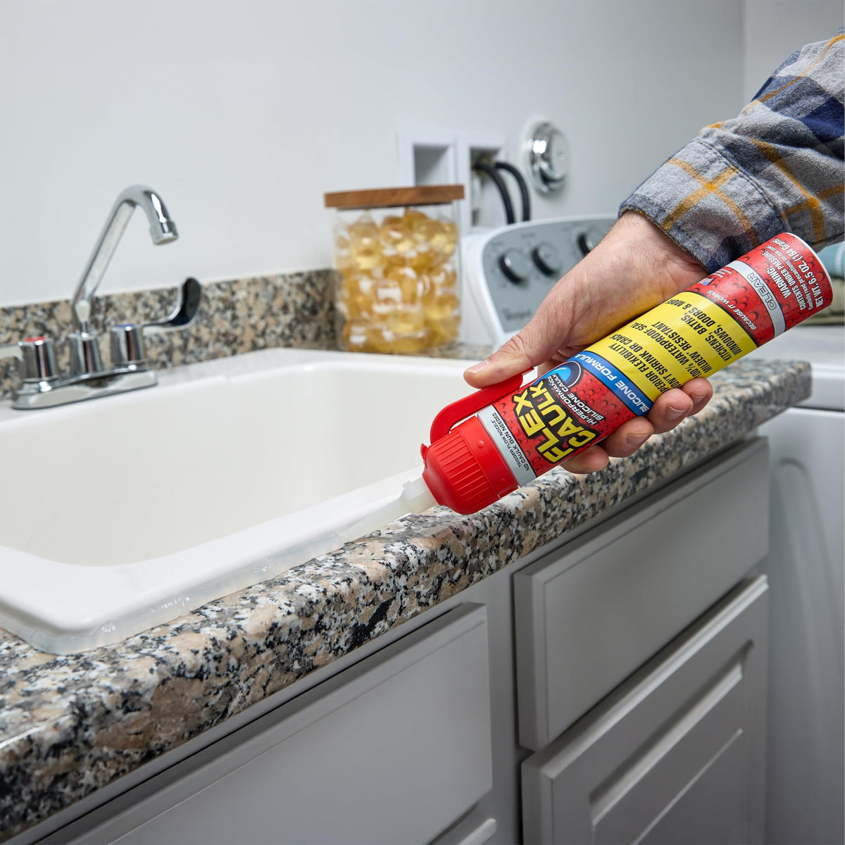Flex Caulk – Silicone Sealant, Waterproof & Weatherproof, 6.5 oz, 1-Pack | Flex Seal
