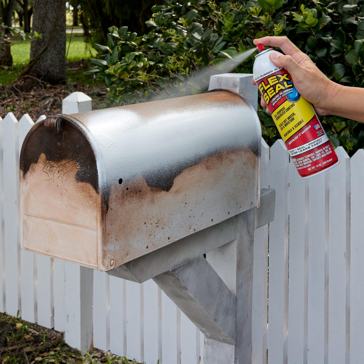 Flex Seal 14 oz White 2-Pack — Stop Leaks Instantly, Waterproof Rubber Sealant