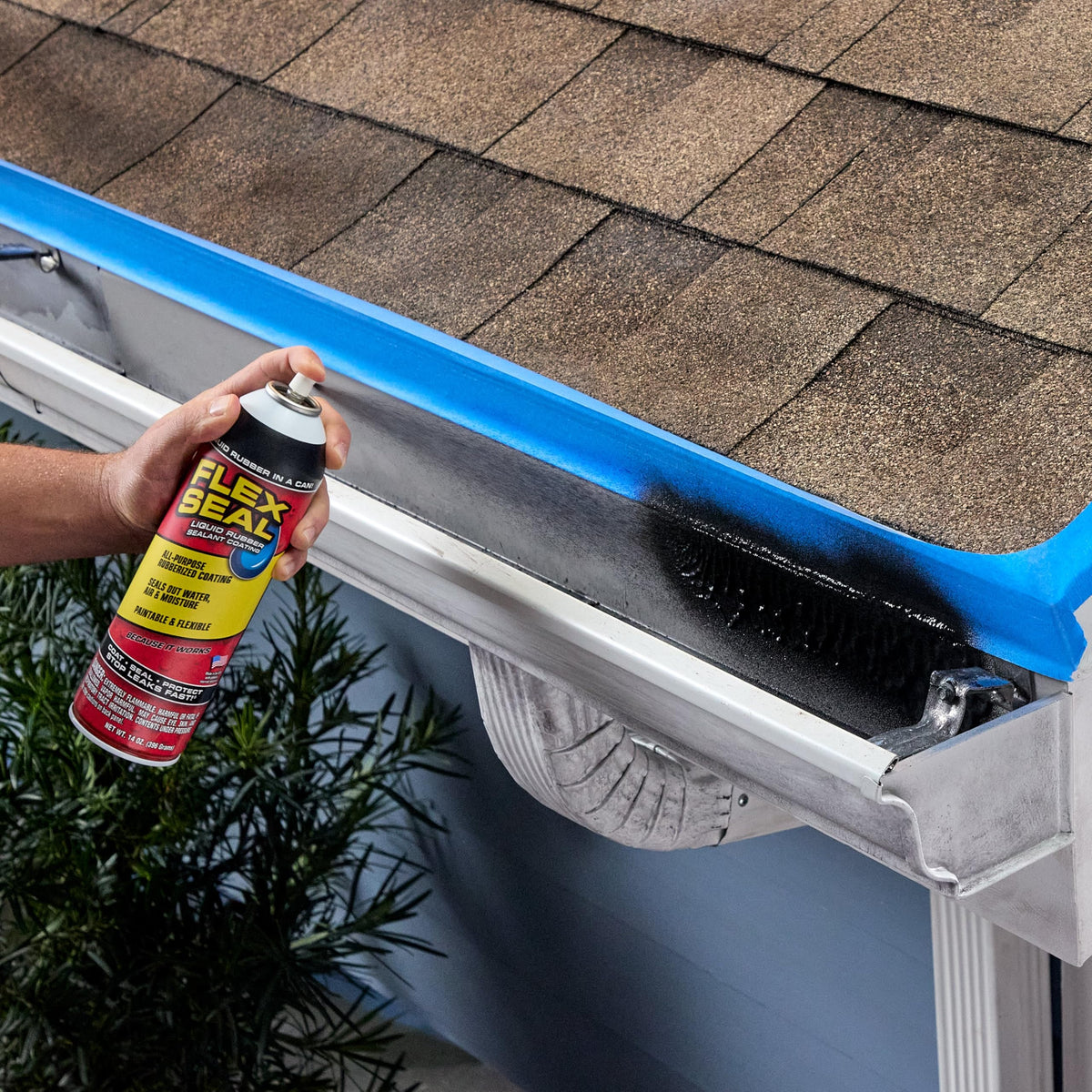 Flex Seal 14 oz White 2-Pack — Stop Leaks Instantly, Waterproof Rubber Sealant