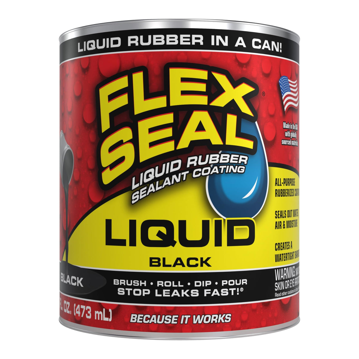 Flex Seal Liquid – Waterproof Flexible Rubber Coating (16 oz)