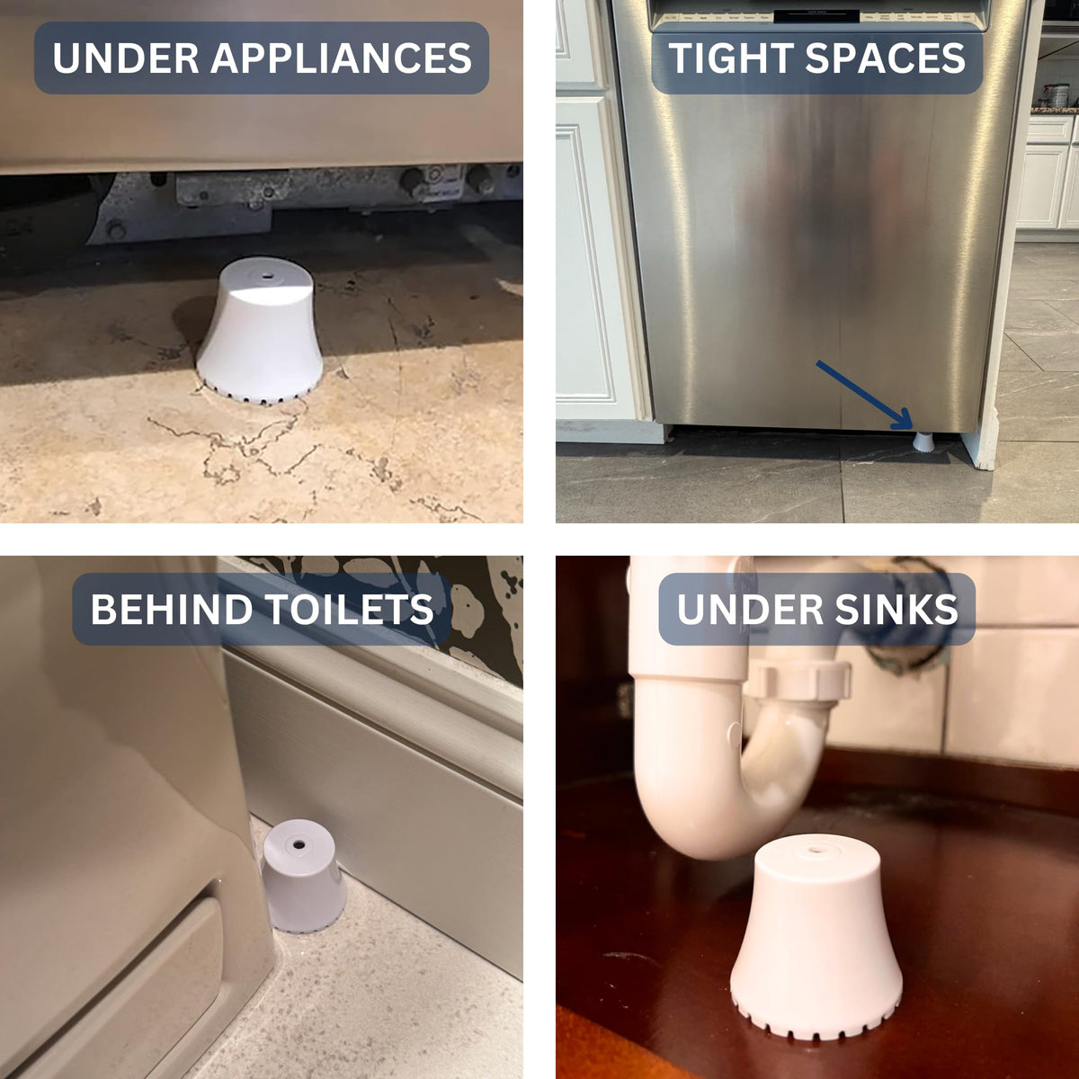 Flood Buzz Small Water Leak Alarm 3-Pack | Ready to Use, No Setup Required