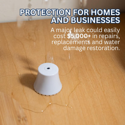 Flood Buzz Small Water Leak Alarm 3-Pack | Ready to Use, No Setup Required