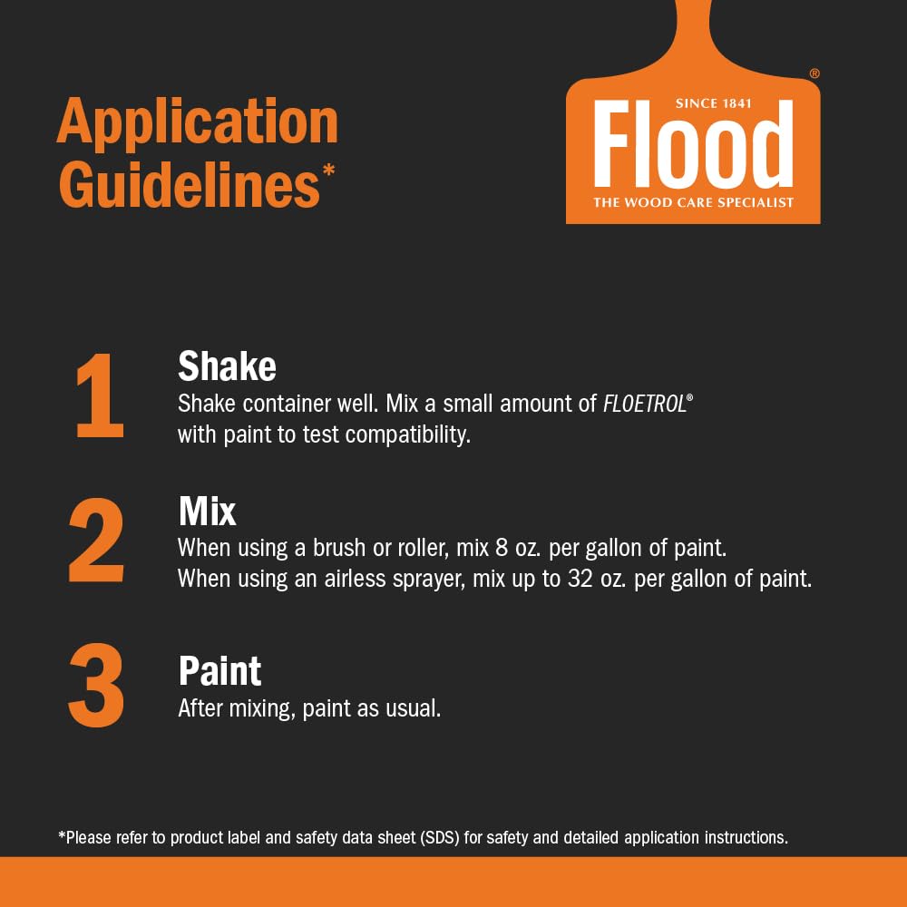 Flood Floetrol Latex Paint Additive – 1 Gal for Smooth Flow & Enhanced Coverage