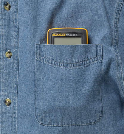 Fluke 107 AC/DC Current Handheld Digital Multimeter | Palm-Sized, CAT III 600 V Safety