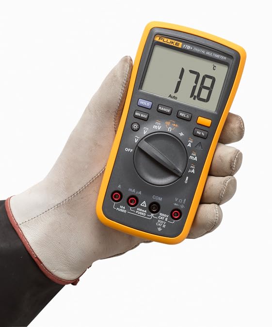 Fluke 17B+ Digital Multimeter – Precise Voltage, Current, and More (1000V/10A)