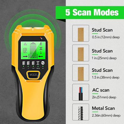 FOLAI 5-in-1 Stud Finder Wall Scanner – Upgraded Smart Wall Detector