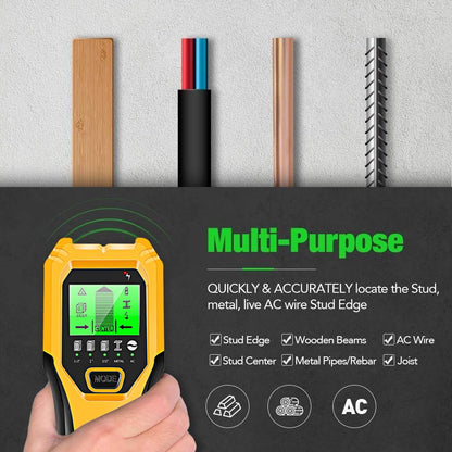 FOLAI 5-in-1 Stud Finder Wall Scanner – Upgraded Smart Wall Detector
