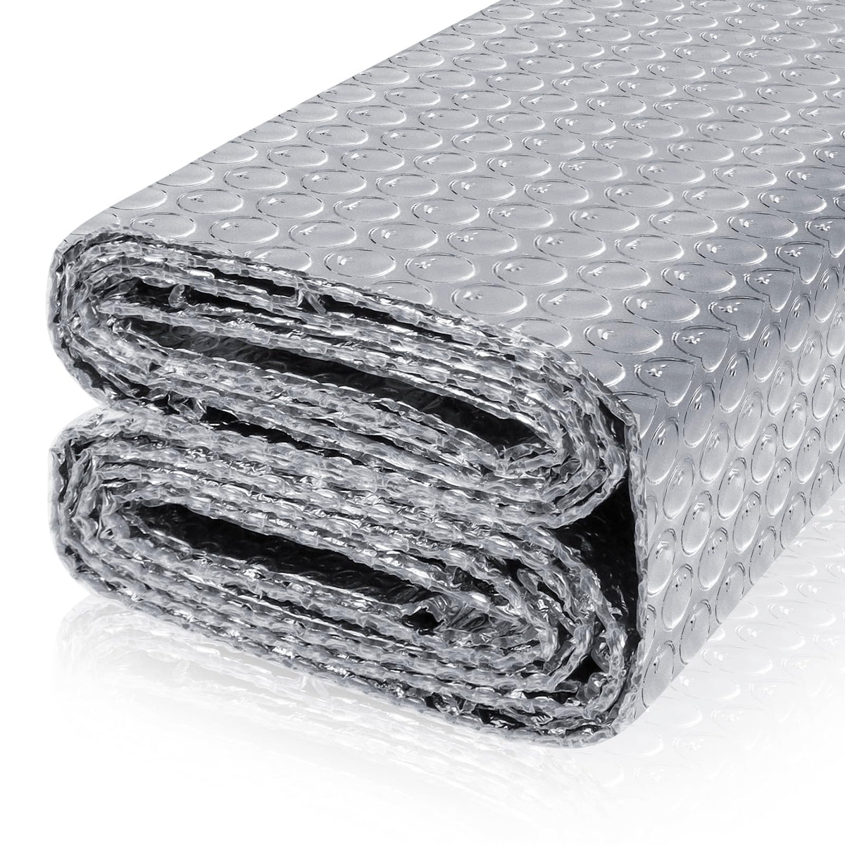 FONUNO Reflective Bubble Insulation Sheet – Double-Sided Aluminum Foil Shield (23.6in x 20ft)