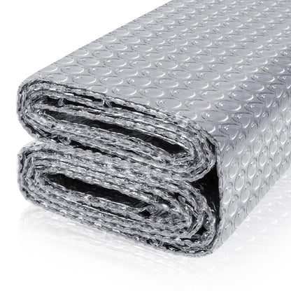 FONUNO Reflective Bubble Insulation Sheet – Double-Sided Aluminum Foil Shield (23.6in x 20ft)