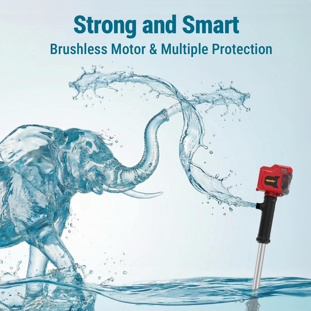 FORDWALT Brushless Stick Water Transfer Pump — Milwaukee 18V Compatible, 720 GPH