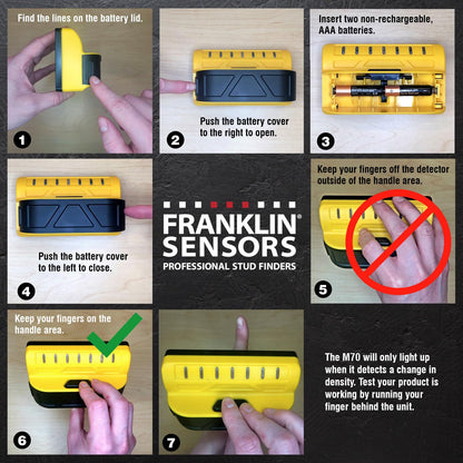 Franklin Sensors ProSensor M70 – 7-Sensor Stud Finder (USA Made)
