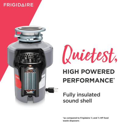 Frigidaire FF75DISPC1 3/4 HP Corded Garbage Disposal – Quiet, Powerful Kitchen Solution