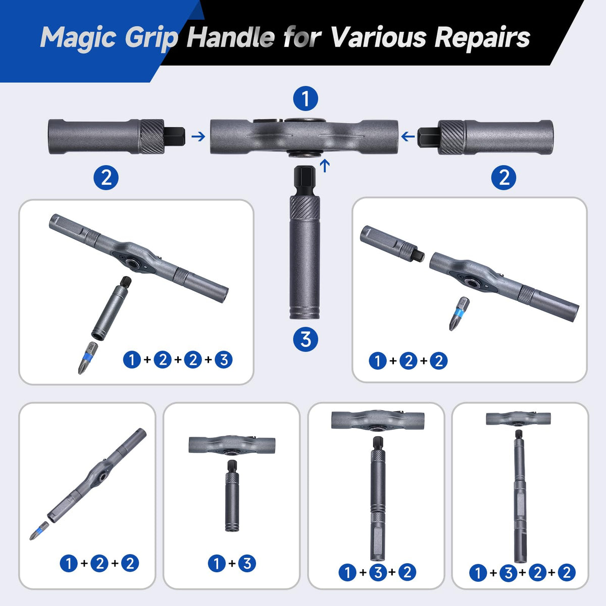 Fronnor 34-in-1 Magnetic Screwdriver Set | Ratcheting Handle, Magnetic Extension & 32 Precision Bits