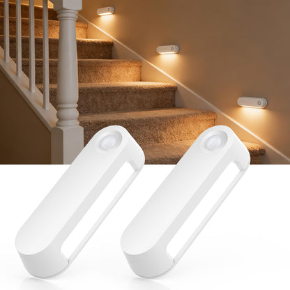Fuligent Motion Sensor Night Light – 1800mAh Battery, 60-Day Auto Mode, 2-Pack