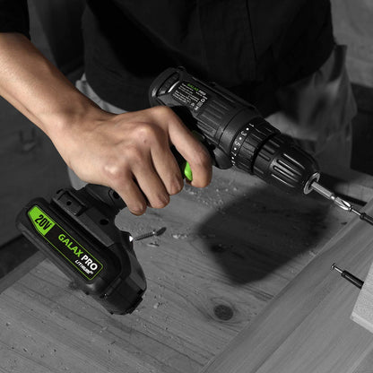 GALAX PRO 20V Lithium-Ion Battery Pack 1.3Ah + Charger — Replacement for GALAX PRO 20V Max Cordless Tools