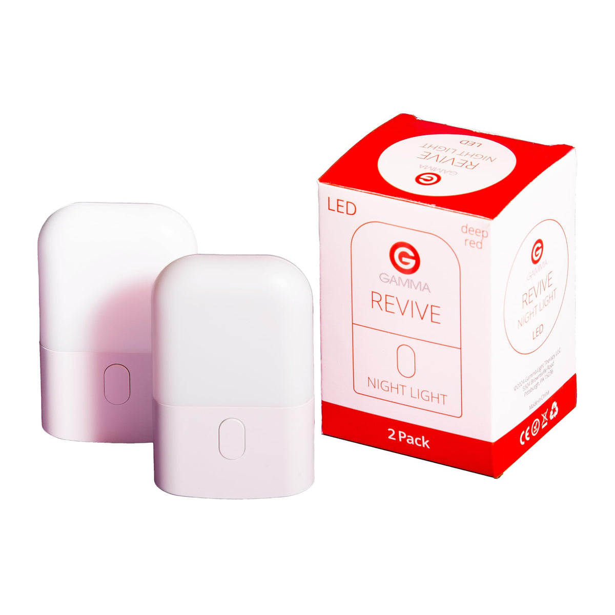 Revive 670nm Red Night Light (2 Pack) by Gamma – Sleep Therapy
