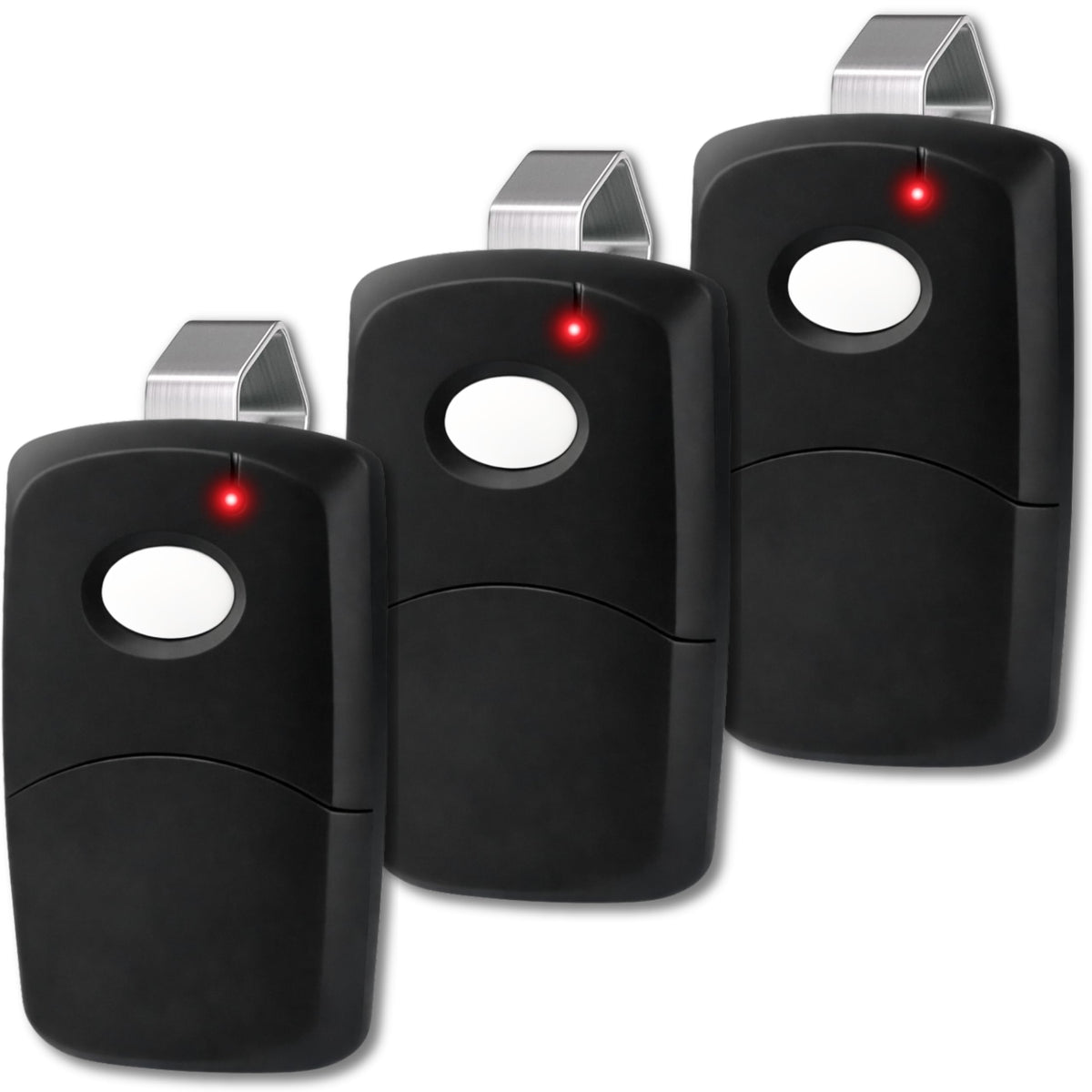 Garage Stop 3X for Multicode 308911 Remote – 300MHz, 10-Dip Gate Opener (Black)