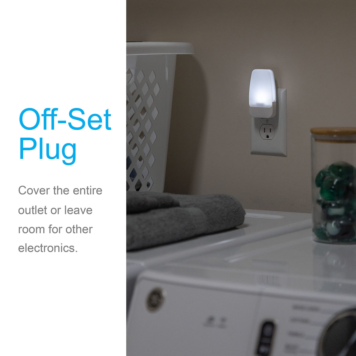 GE LED Night Light with Dusk-to-Dawn Sensor – 4 Pack Plug-In Wall Lights