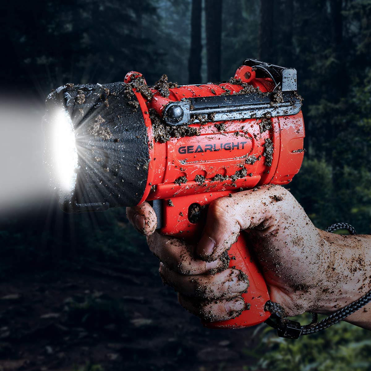 GearLight LED Spotlight Flashlight – Battery-Powered, Waterproof Handheld Spotlight for Camping & Outdoors