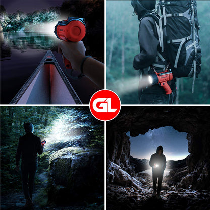 GearLight LED Spotlight Flashlight – Battery-Powered, Waterproof Handheld Spotlight for Camping & Outdoors