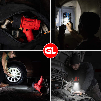 GearLight LED Spotlight Flashlight – Battery-Powered, Waterproof Handheld Spotlight for Camping & Outdoors